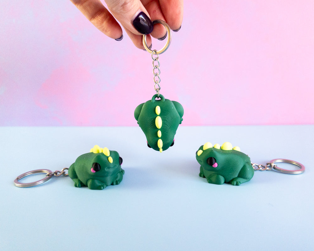 Frog Dino Keychain