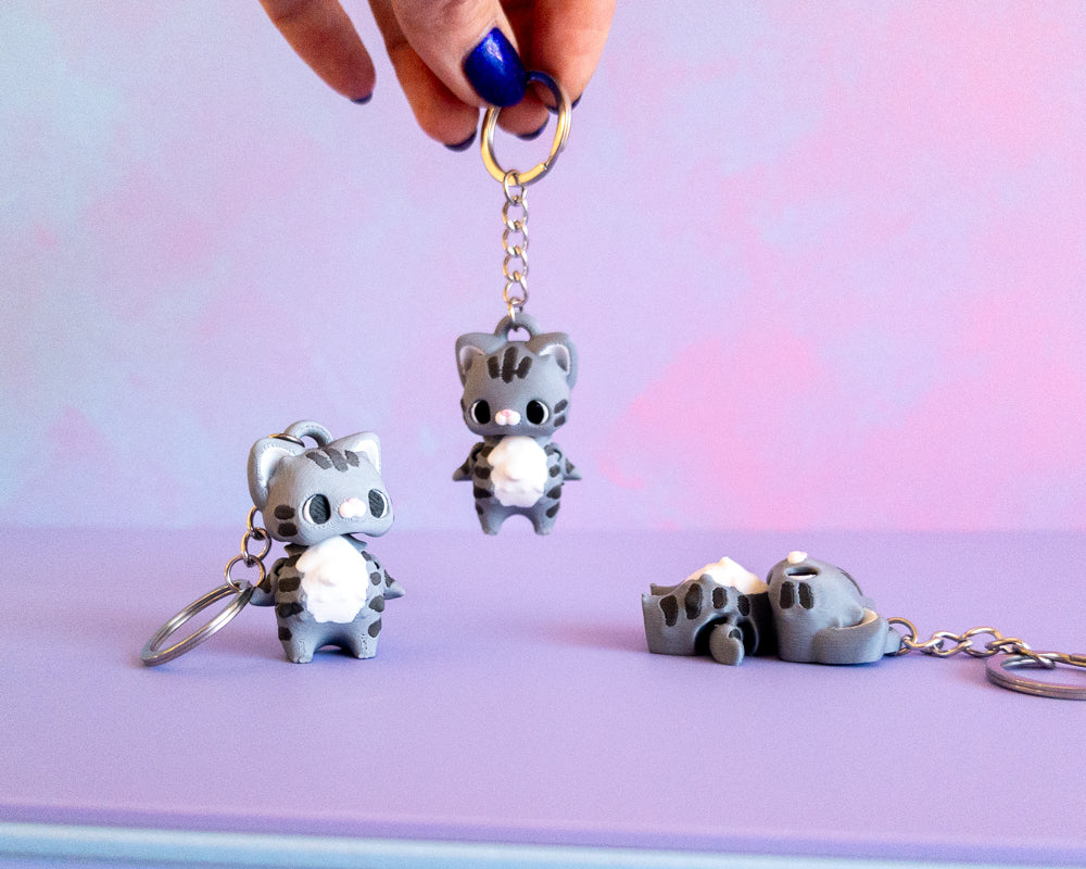 Tabby Kitty Keychain for Charity ❤️