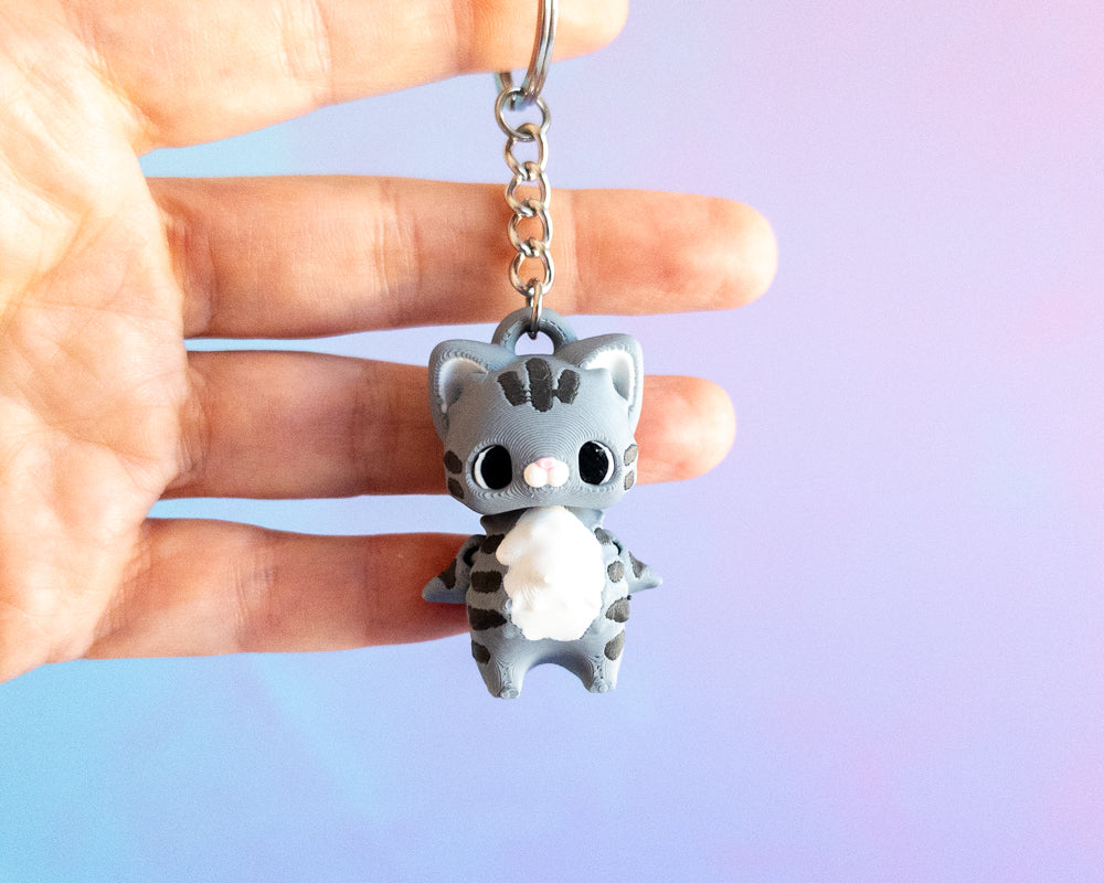 Tabby Kitty Keychain for Charity ❤️