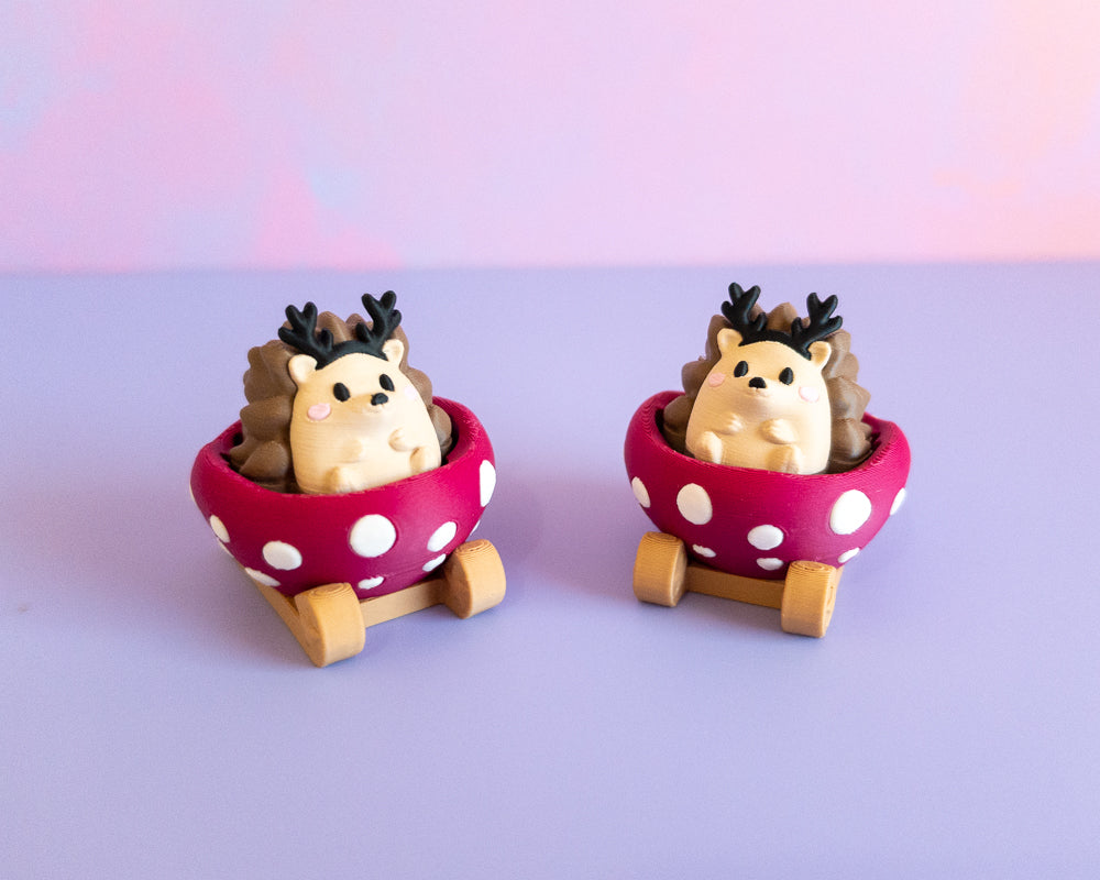 Hedgehog in a Sleigh Clicker