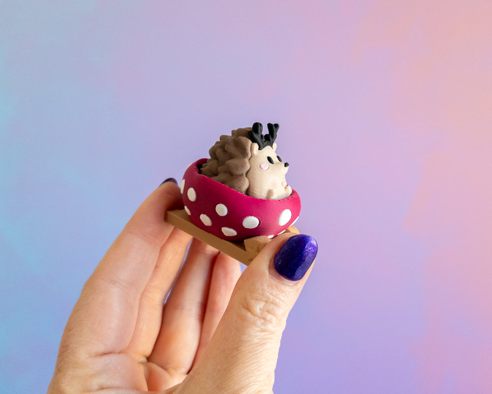 Hedgehog in a Sleigh Clicker