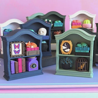Mini Bookshelf Clicker [Cottage Navy]